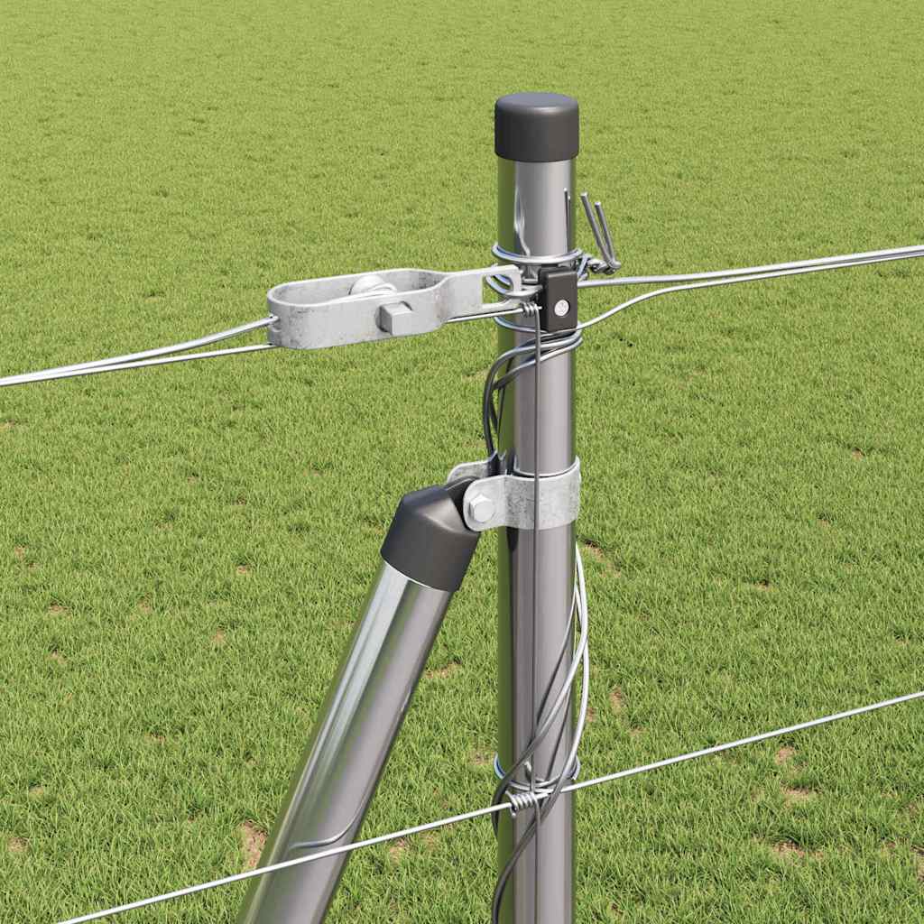 Wildzaun Silber 25 x 1,5 m Verzinkter Stahl